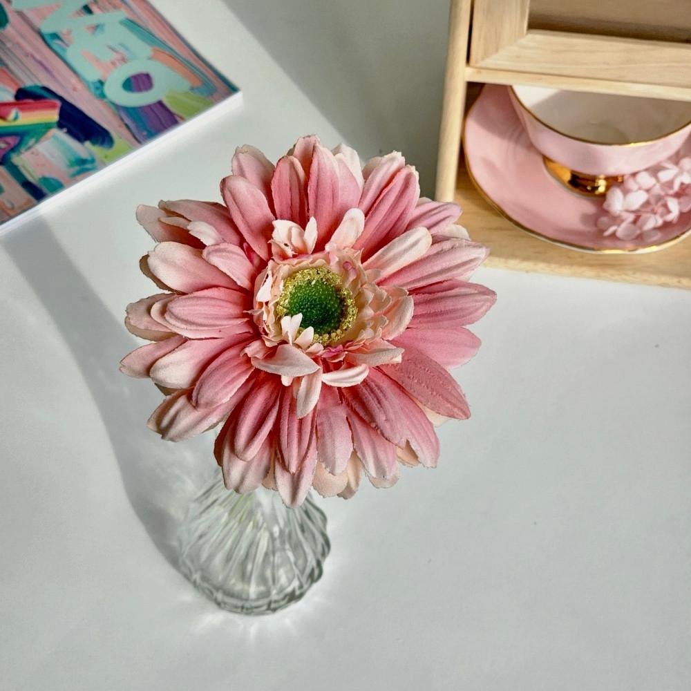 쁘띠 플라워 거베라 조화꽃 실크플라워 인테리어 소품 한송이 인조꽃