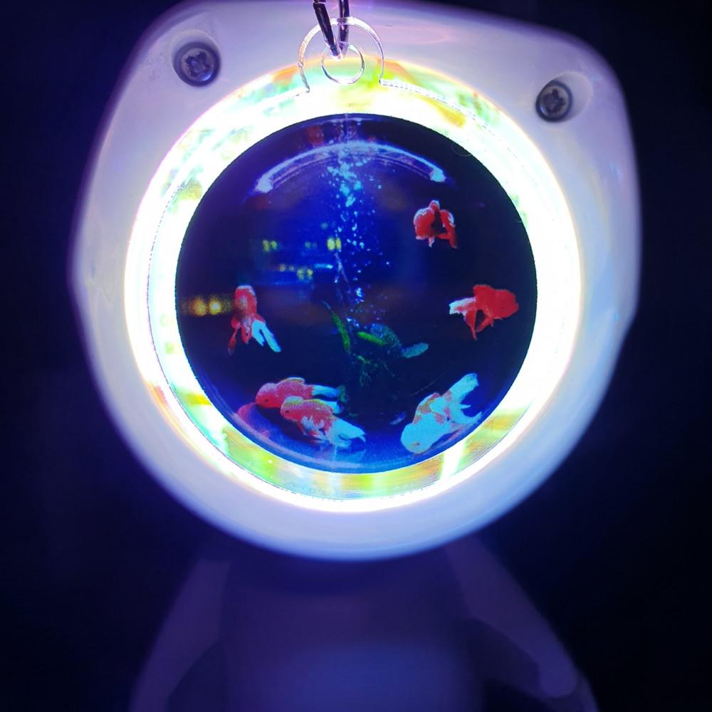 [씨스루랩] 금붕어 어항 네이비 키링