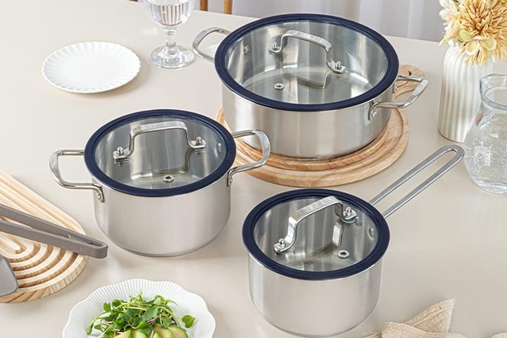 [리퍼] 비올라 IH 인덕션 냄비 3종세트 (18편수+20양수+26전골)