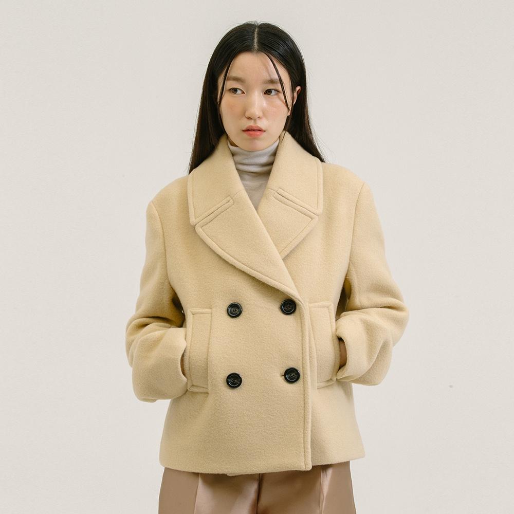 Merino Wool Double Coat_Beige