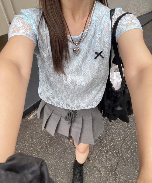 リボンレーストップス