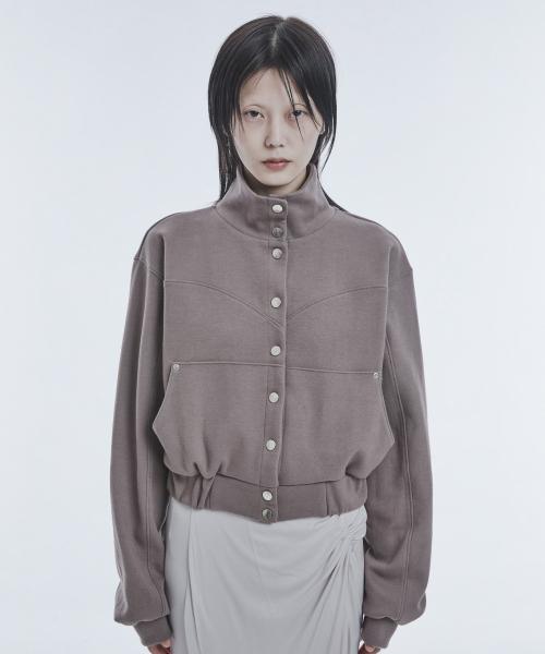 스탠드 칼라 웨스턴 재킷 ASH BROWN