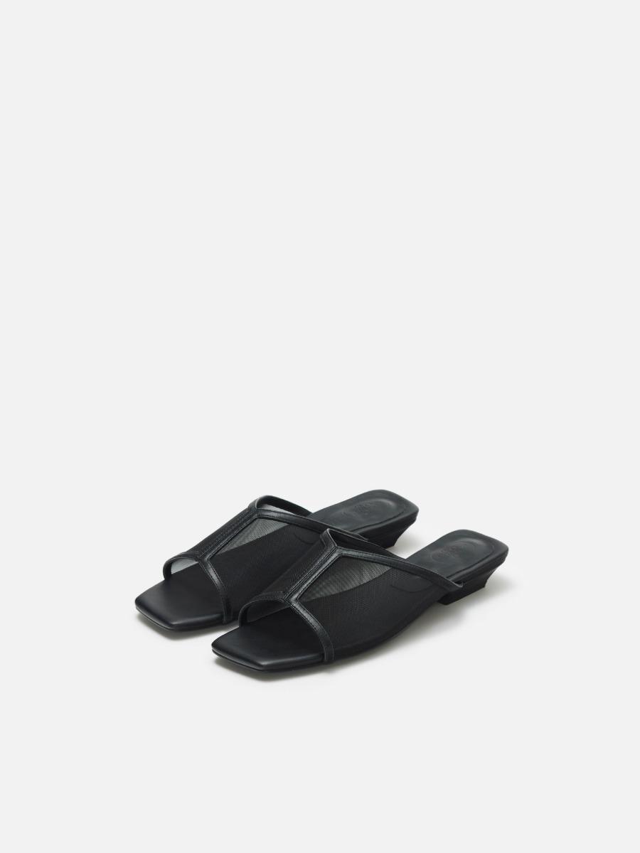Roman slides Mesh Black