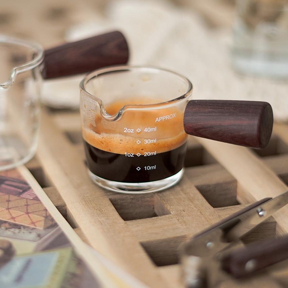 어데이즈 홈카페 우드 핸들 손잡이 에스프레소 샷잔 50ml