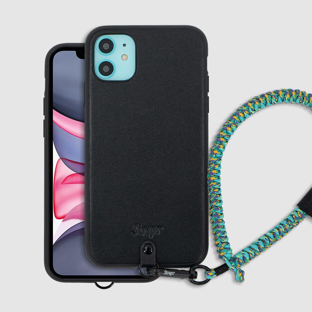 아이폰 11 가죽 슬림 스트랩 케이스