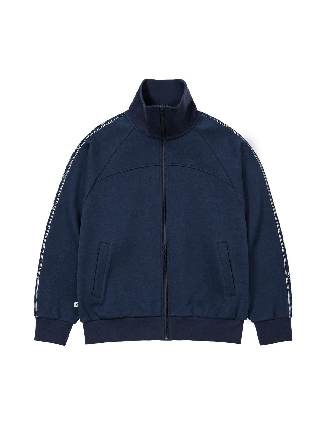 Embroidered Track Jacket Navy