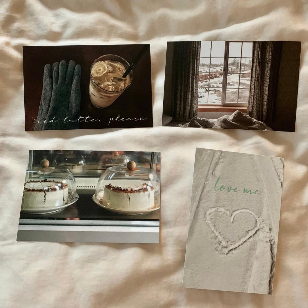 겨울 엽서 빈티지엽서 감성 인테리어엽서 세트 바이영