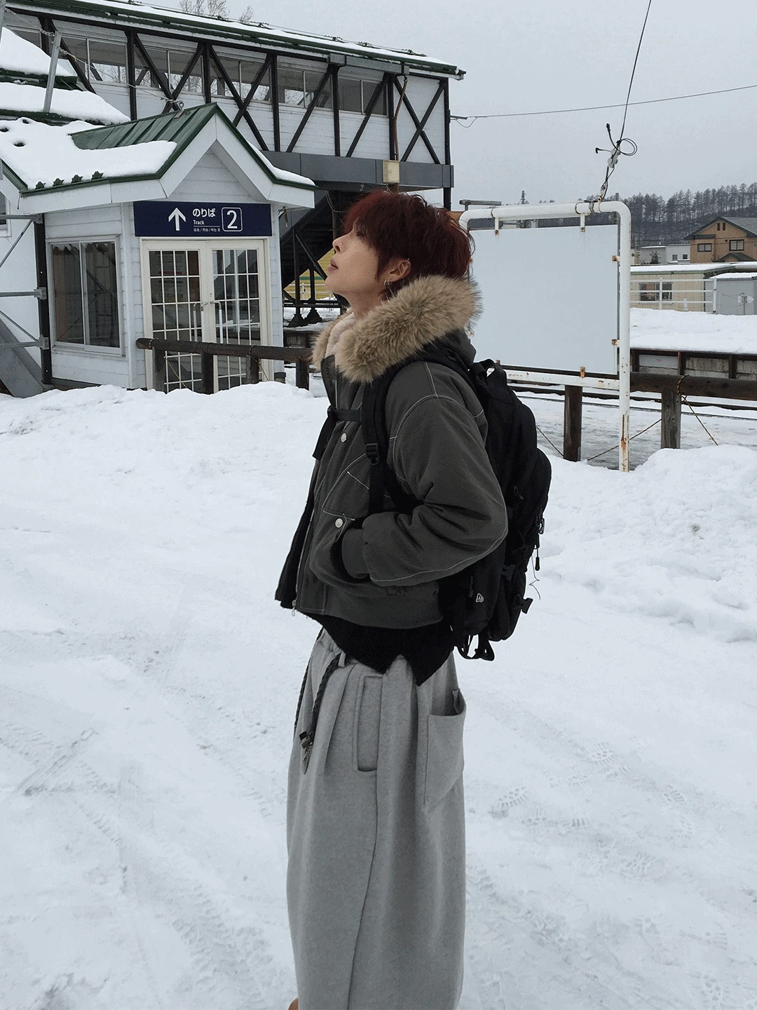 (당일배송/퍼 탈부착) MG 테이크 라쿤 절개 패딩 점퍼