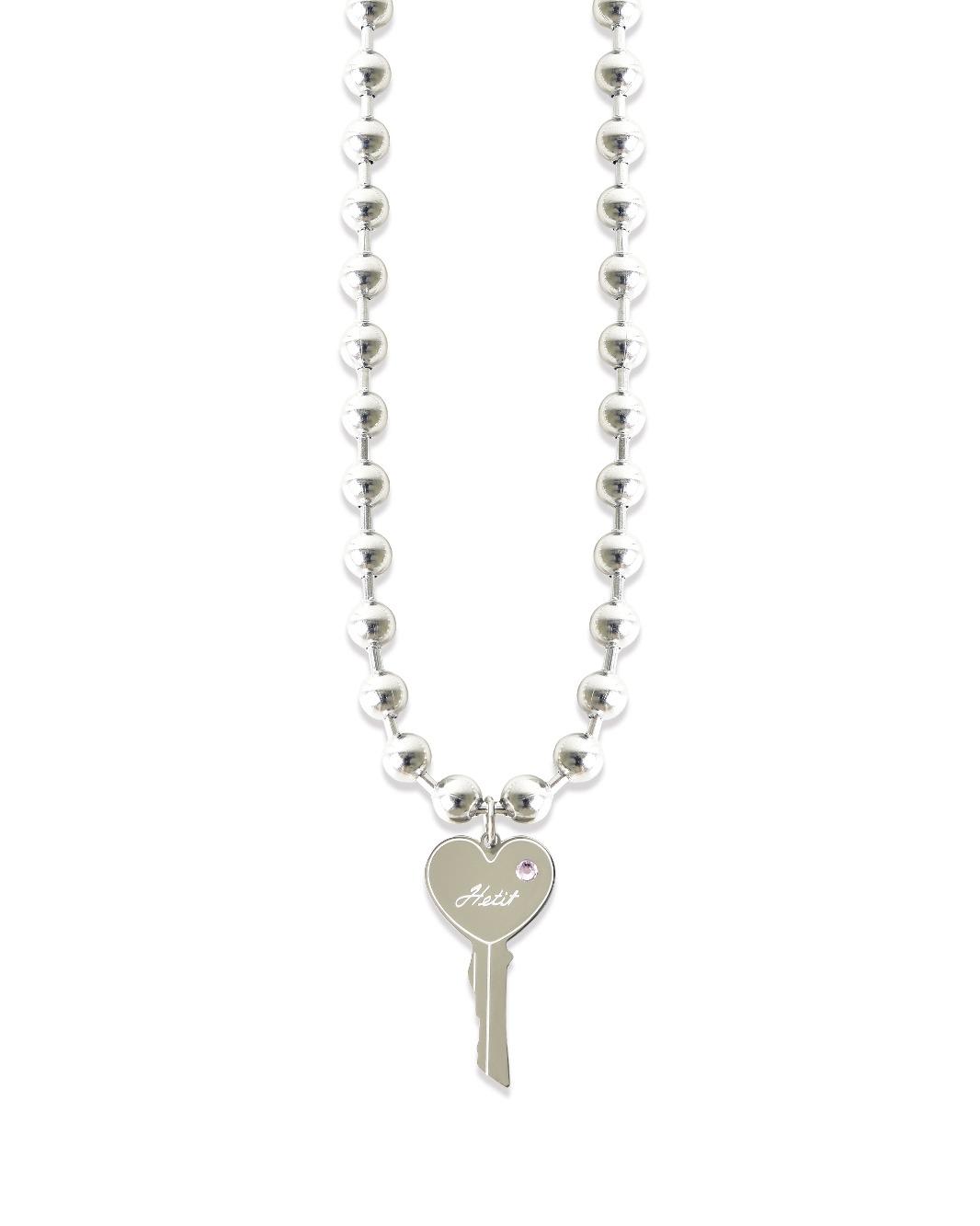 Bling Heart Key Necklace (*2 Styles) (10%OFF ~2/29)