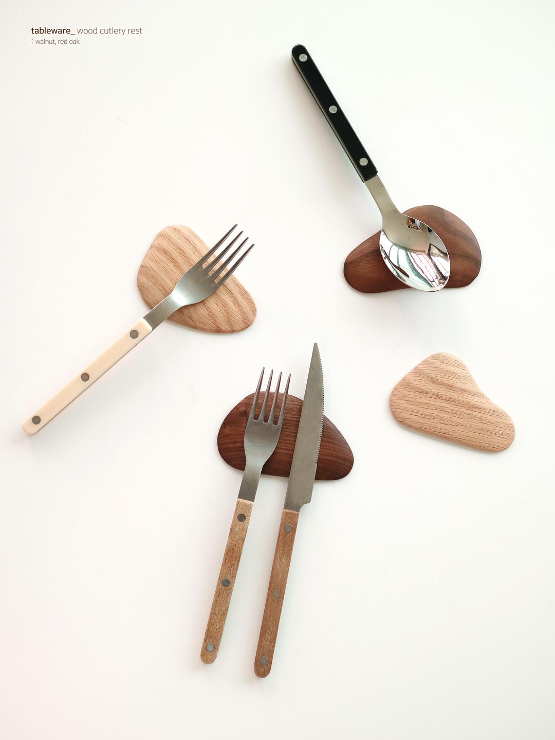 [워소템X쉼,things] 우드 수저받침_2color