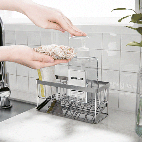 품질100%무료반품! 올 스텐 논슬립 수세미거치대(사은4종 택1)