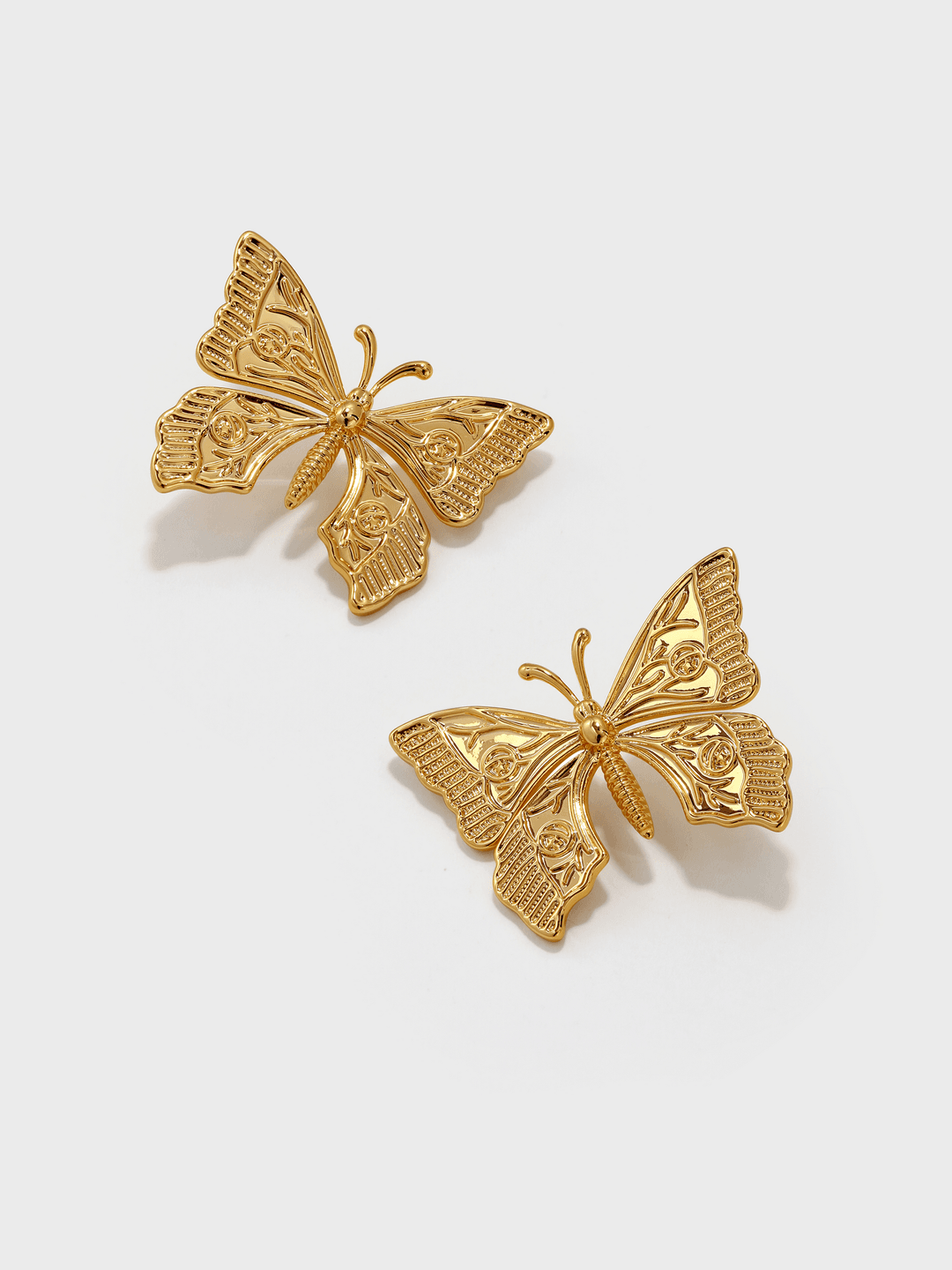 Metal Butterfly Earrings