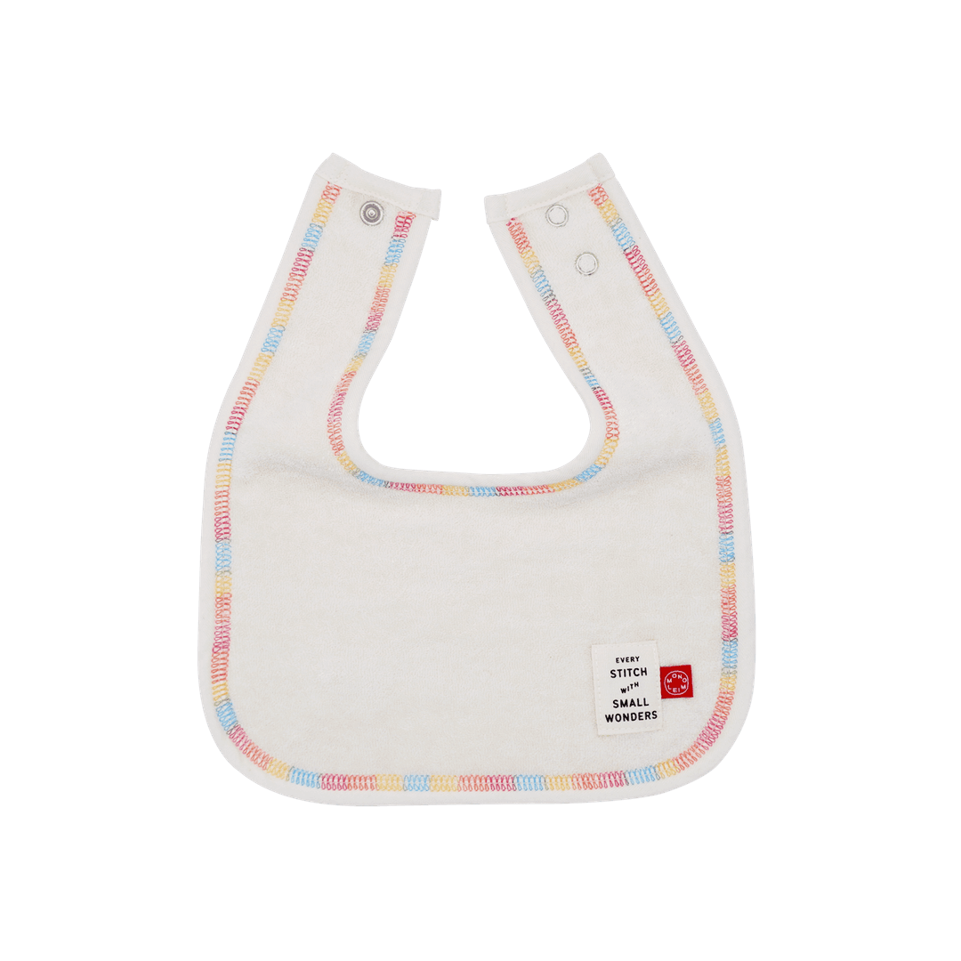 Stitch Terry Bib-Cream