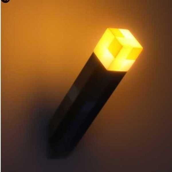 마인크래프트 게임 아이템 마크 횃불 무드등