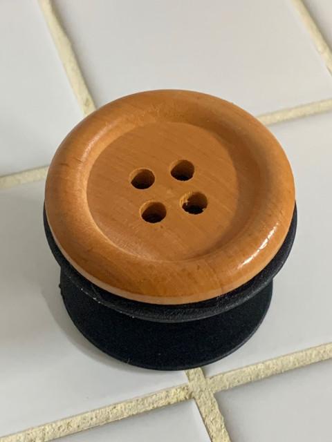 에이민아제작 친환경 오브제 엔틱 미니멀 원목 단추그립톡 귀여운폰거치대 SNS 인스타감성