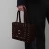 SUEDE STUD TOTE BAG