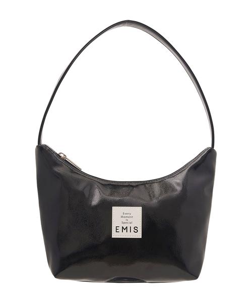 이미스(EMIS)  NEW ENAMEL HOBO BAG-BLACK - 사이즈 & 후기 | 무신사