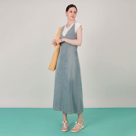 [브리치] 르보엠 /  MADE 루이스 데님 롱 원피스