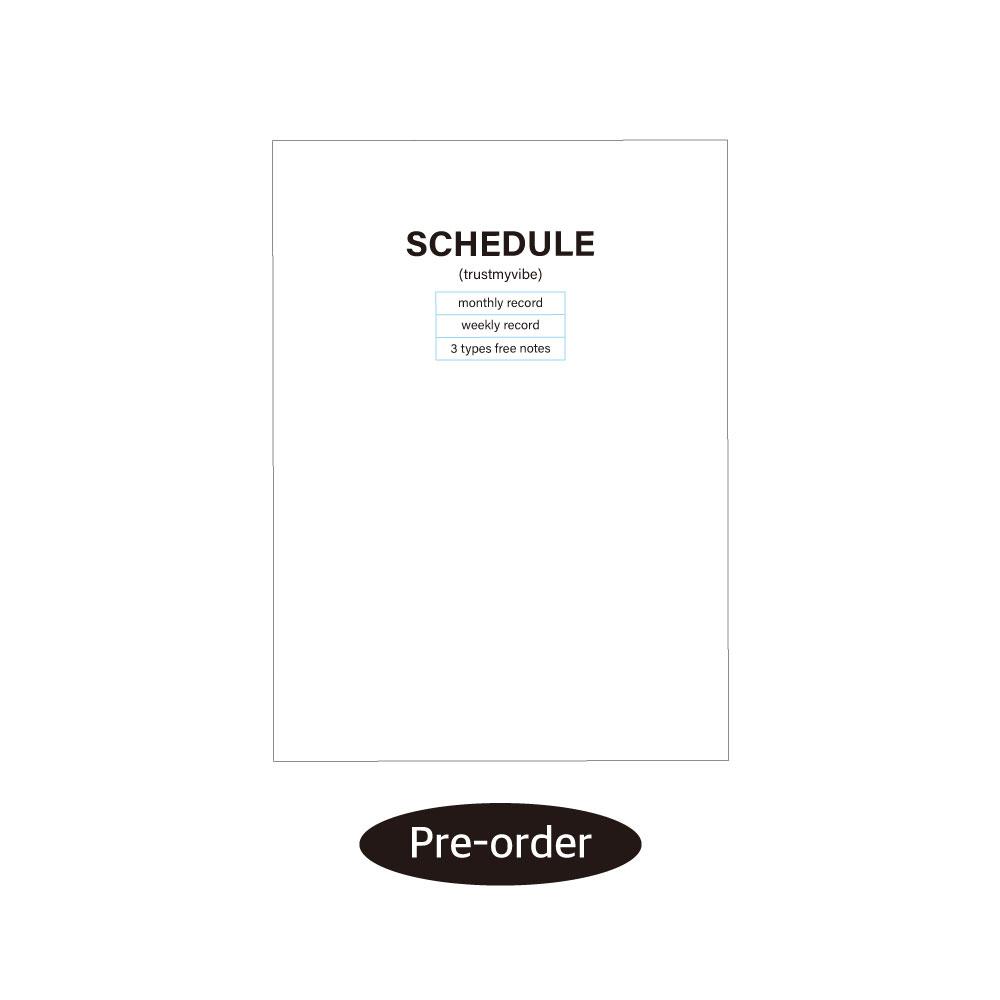 [pre-order sale + free shipping] schedule diary