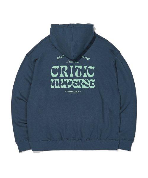 UNIVERSE LOGO 후드티 Blue Green