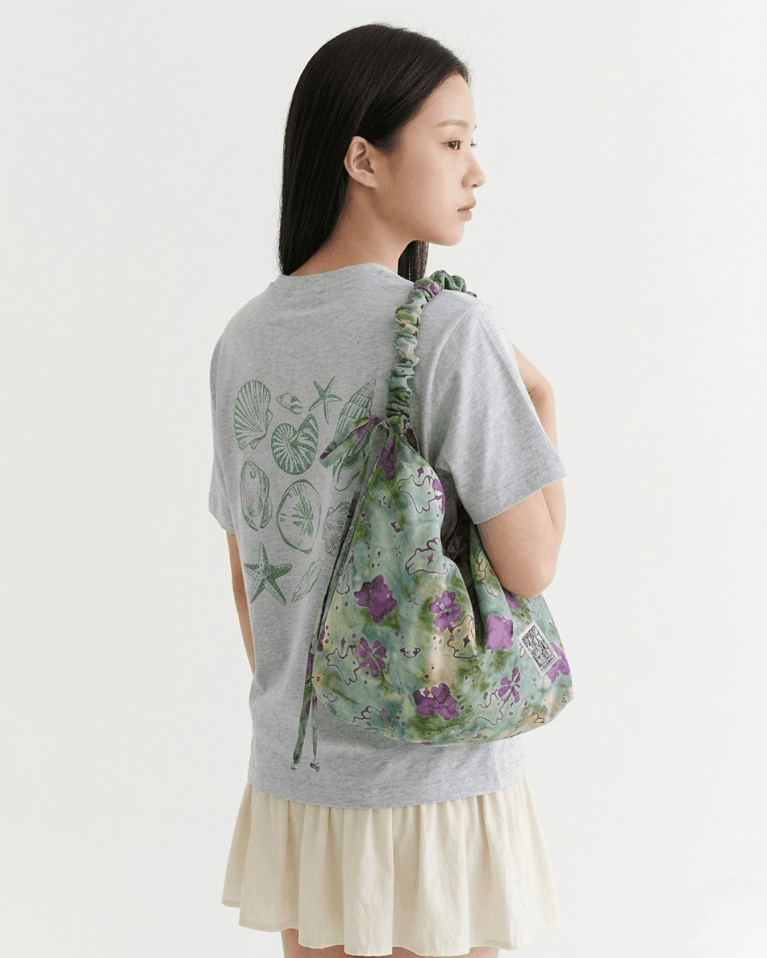 Bunny Clover - Olive Green Frill Bag