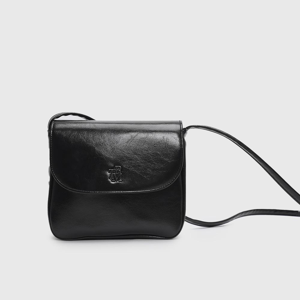 [단독특가] TRM 리사이클 레더 플랩 미니 크로스백 T49P