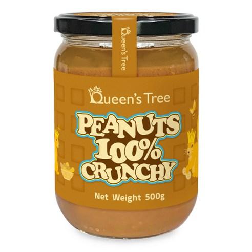 퀸즈트리 피넛버터 크런치, 500g, 1개 - 땅콩버터잼 | 쿠팡