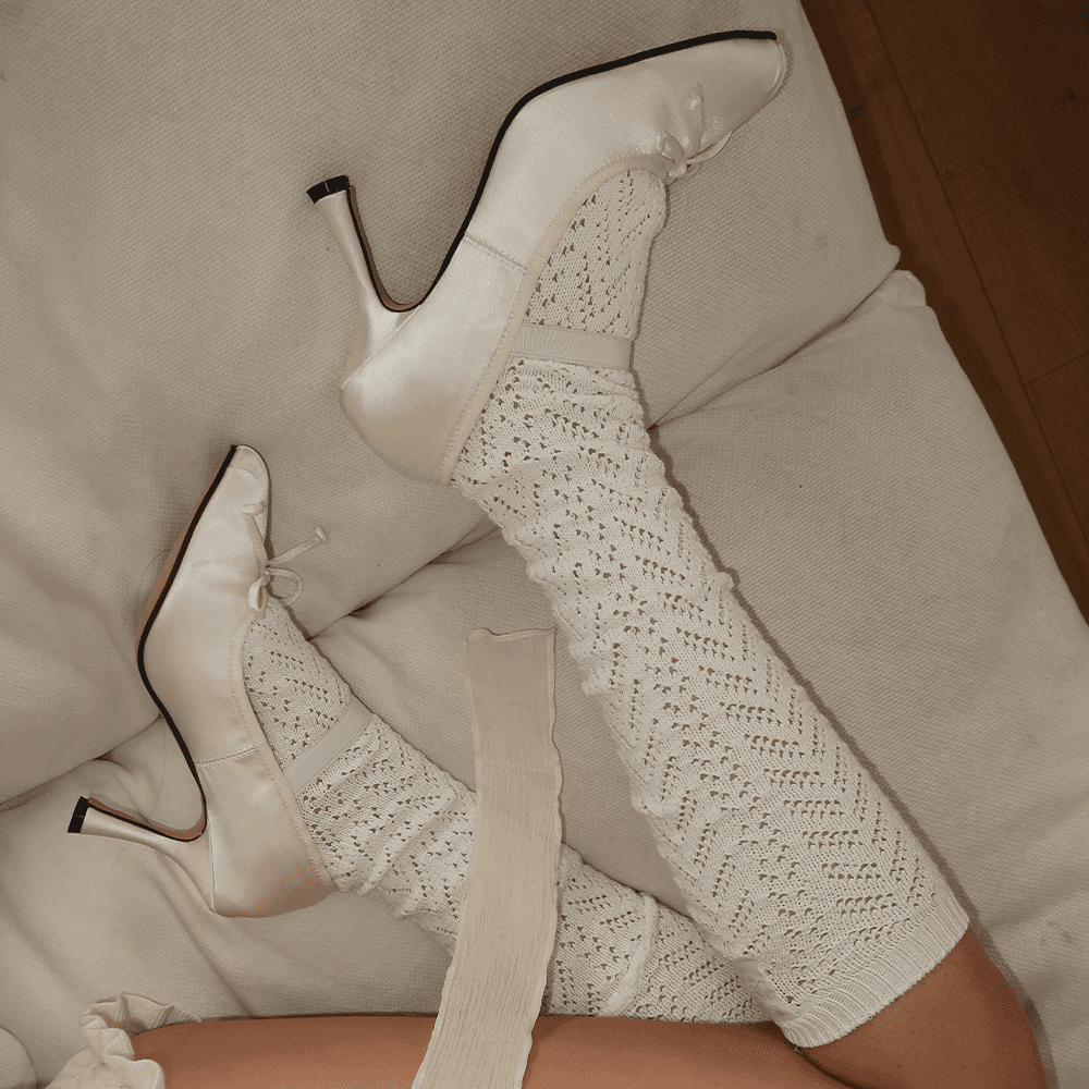 Softie Knee Socks - White