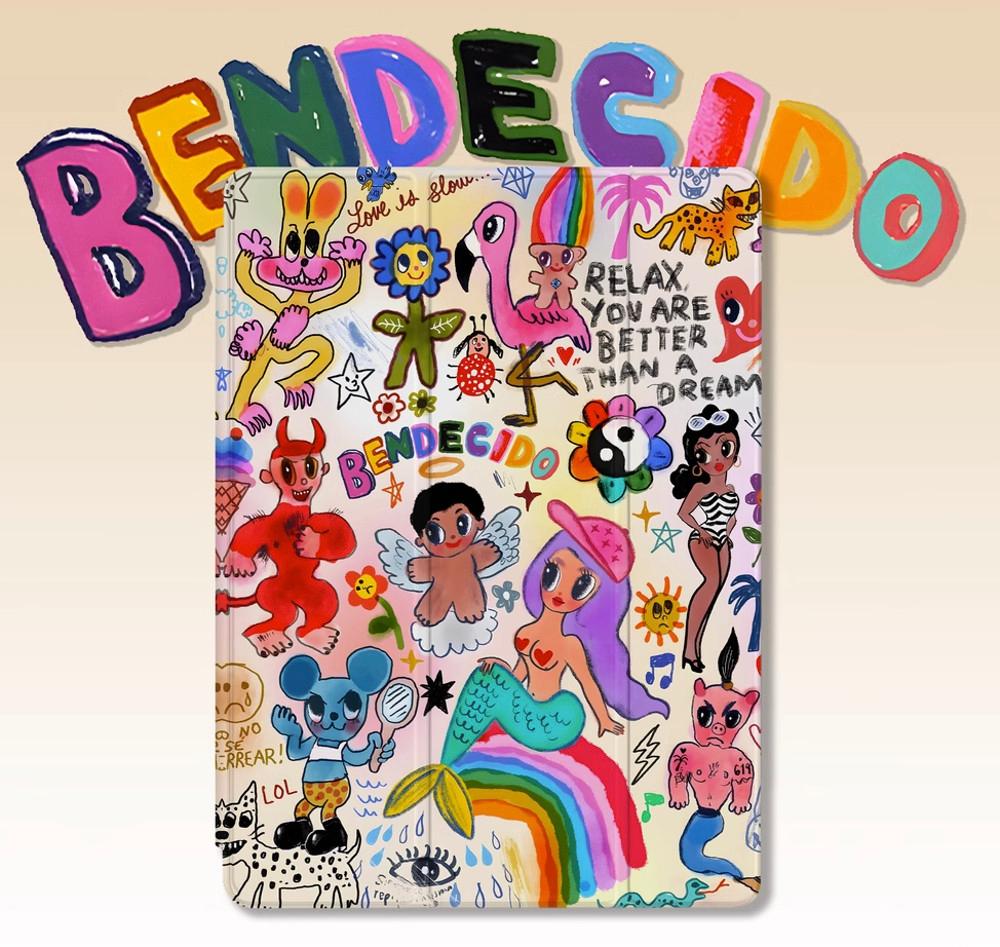 Ipad case 끄적끄적크래용2 베이비인어 아이패드케이스 프로커버 미니 에어케이스