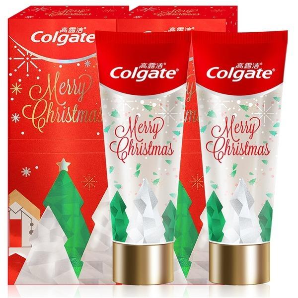 1+1 콜게이트 크리스마스 치약 한정판 트리 모양 선물