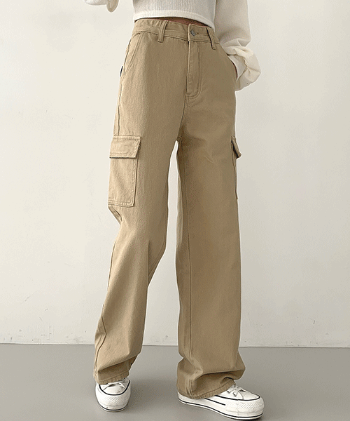 ~2XL,5Col[기장선택]Y2K 밴딩 카고 포켓 롱와이드 면팬츠