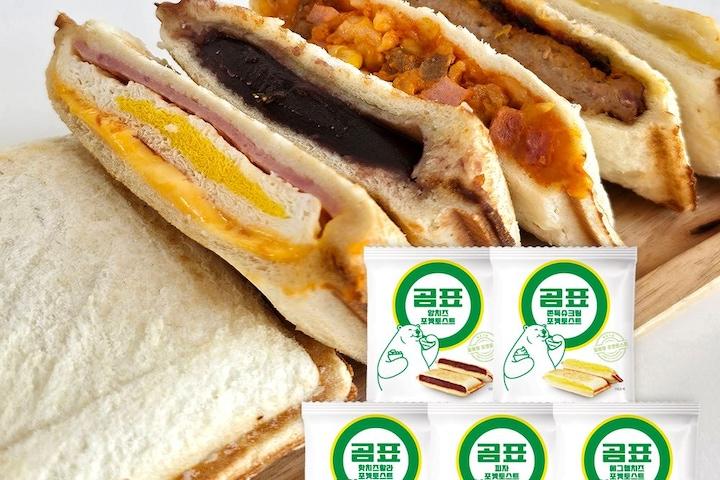포켓토스트 5종 3개,5개구성 아침대용 아이들간식