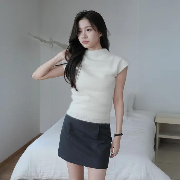 브리안나 셋업 스커트 (모던 차콜)