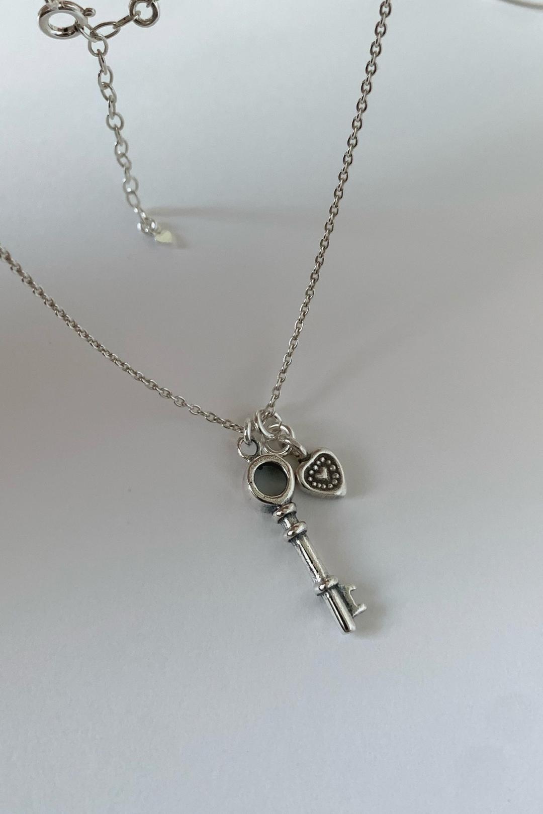 [실버925] 빈티지 열쇠 롱 네크리스