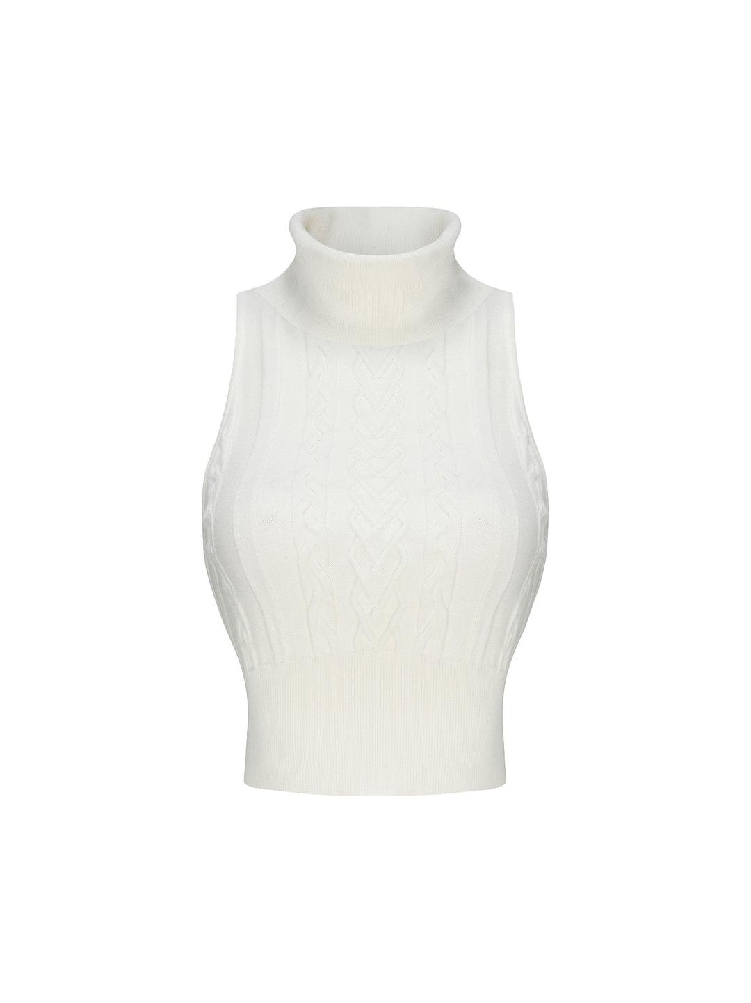 Janelle Knit Top (White) - White / S