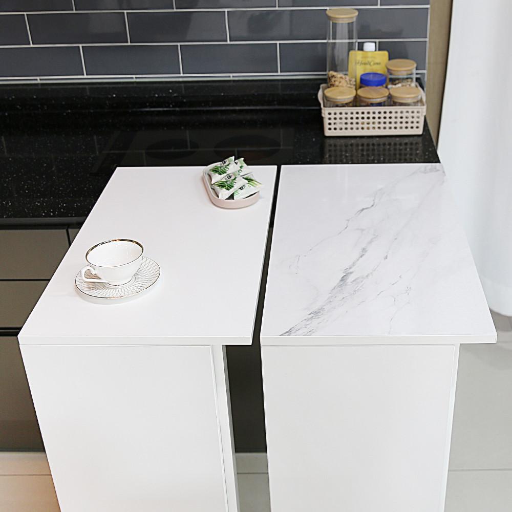 접이식 주방 보조 조리대 식탁 베이킹 작업대 반딱 테이블 화이트