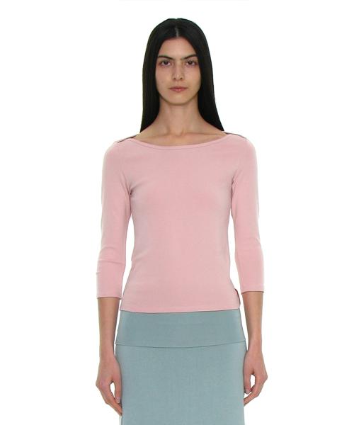 PWC 쓰리-쿼터 슬리브 티_핑크