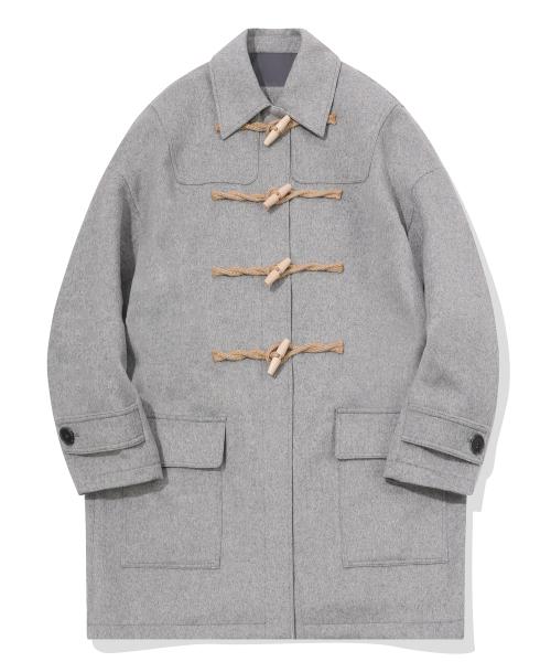 Oversized Collar Duffle Coat(GRAY)