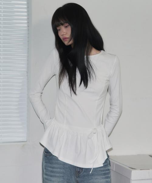 러플 레이어드 롱슬리브 [IVORY]
