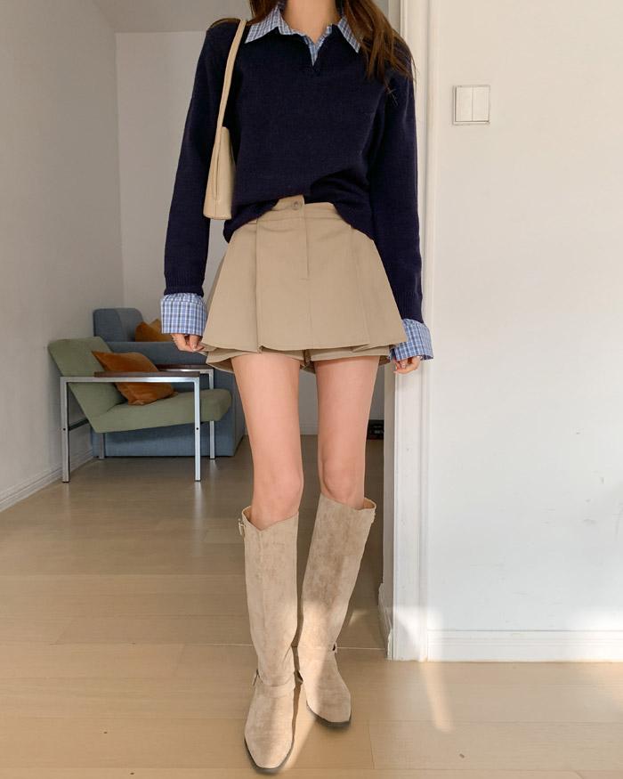 오든버블미니스커트팬츠