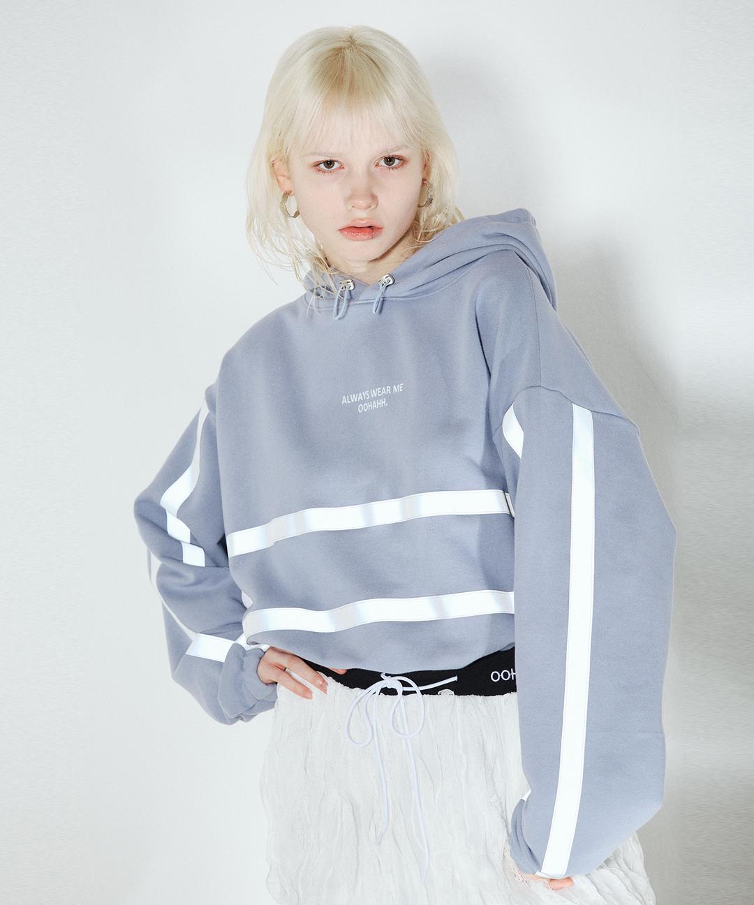 3D TAPE HOODIE (SKY BLUE)