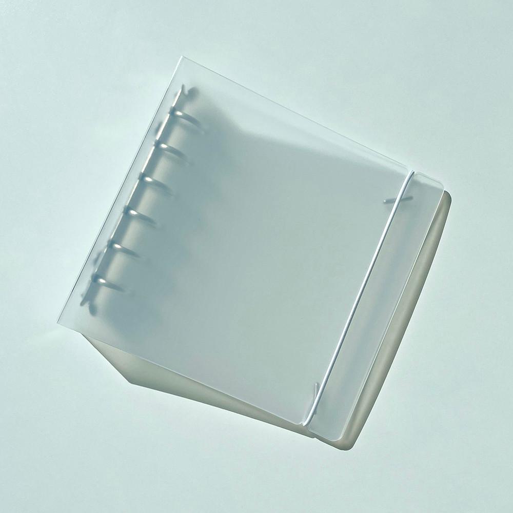 [A7와이드] 6공다이어리 스퀘어 반투명 바인더 커버