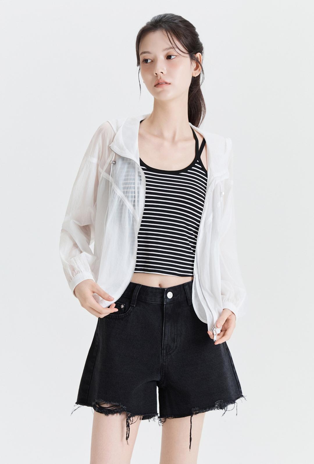 시스루 후드 긴팔 점퍼_MIWJJF804C