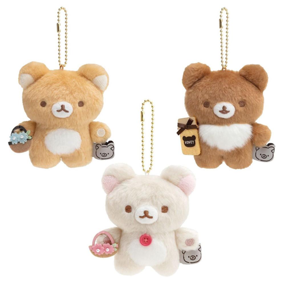 리락쿠마 키링 인형 열쇠고리 리락 마르쉐 3종