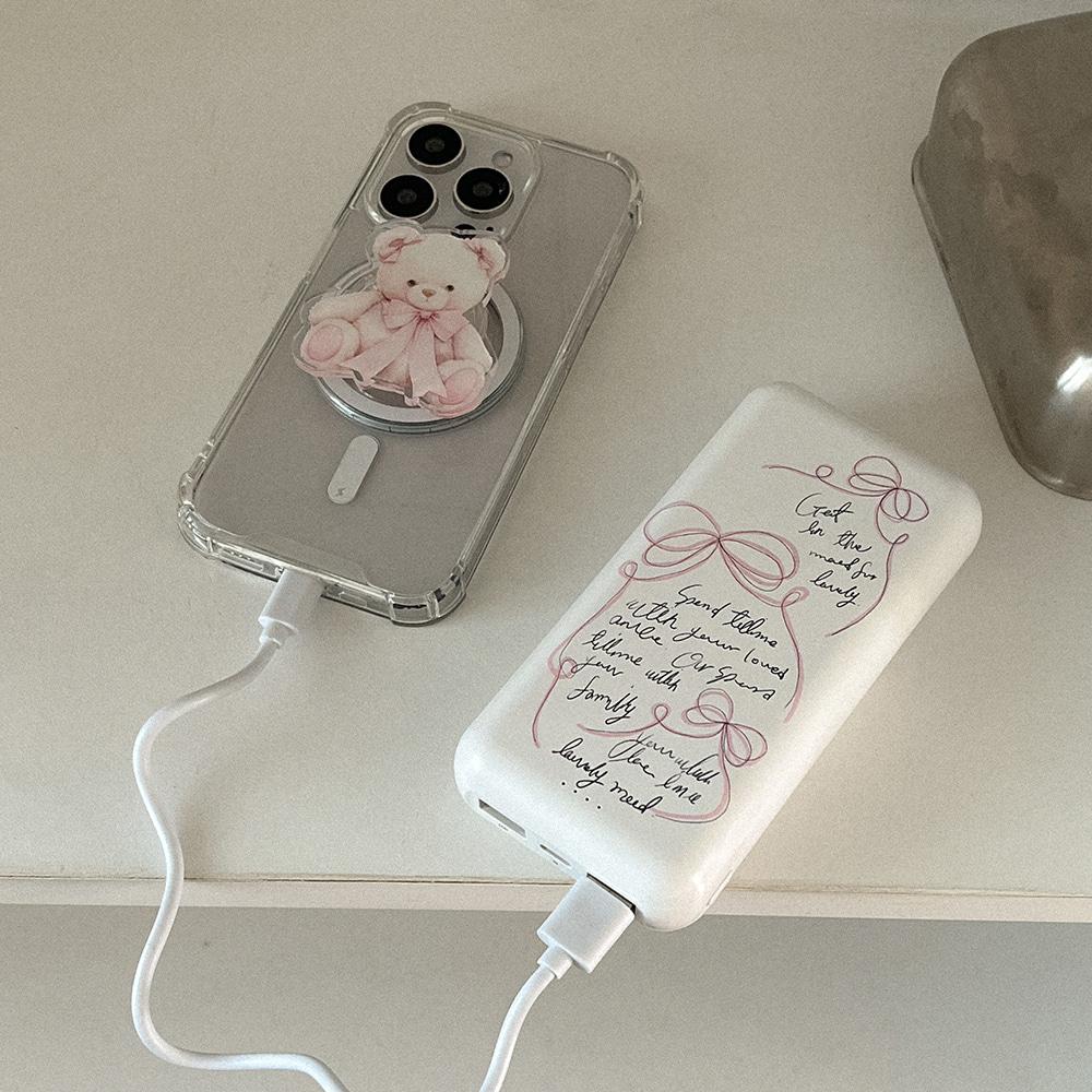 spend lovely time 디자인 [대용량 보조배터리]