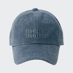 [당일발송] mermont symbol cap (grey denim)