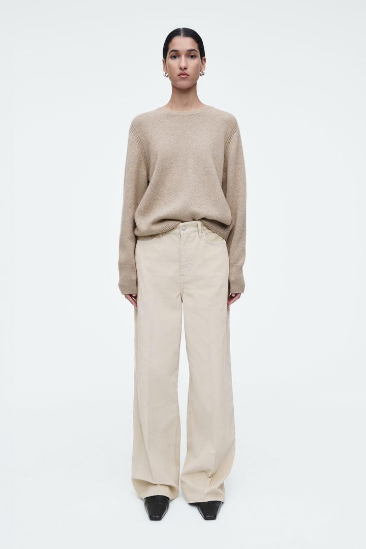 TIDE 코듀로이 와이드 레그 진