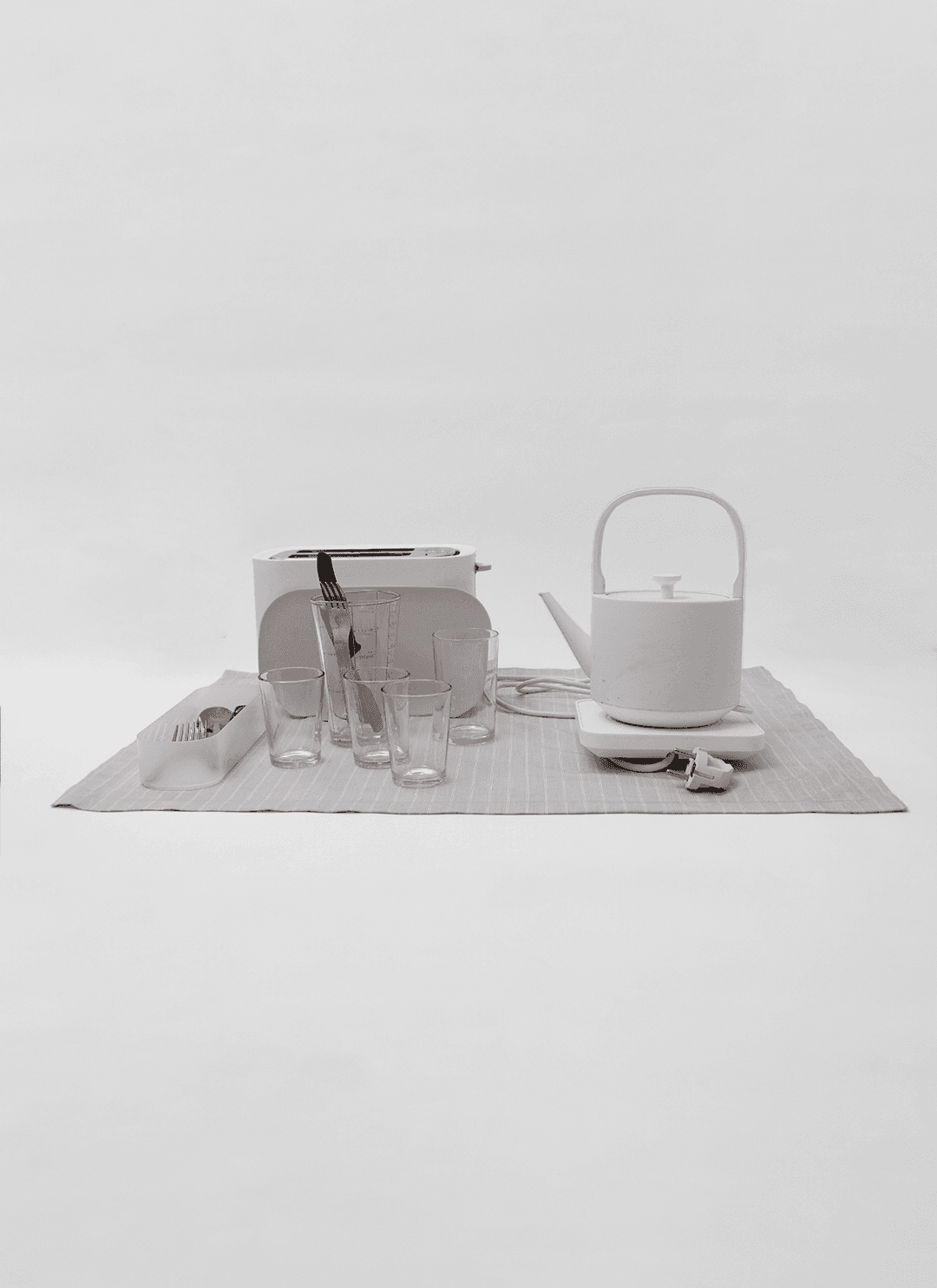 Table mat (Red Stripe.Gray)