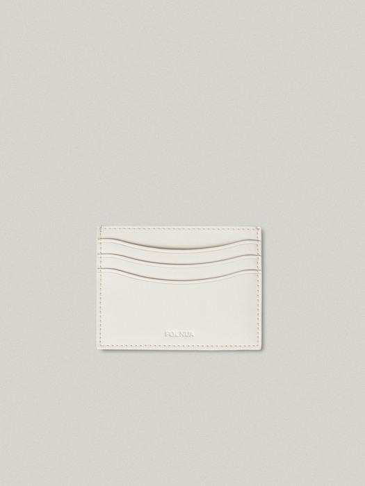 [단독] LOGO CARD HOLDER IN IVORY