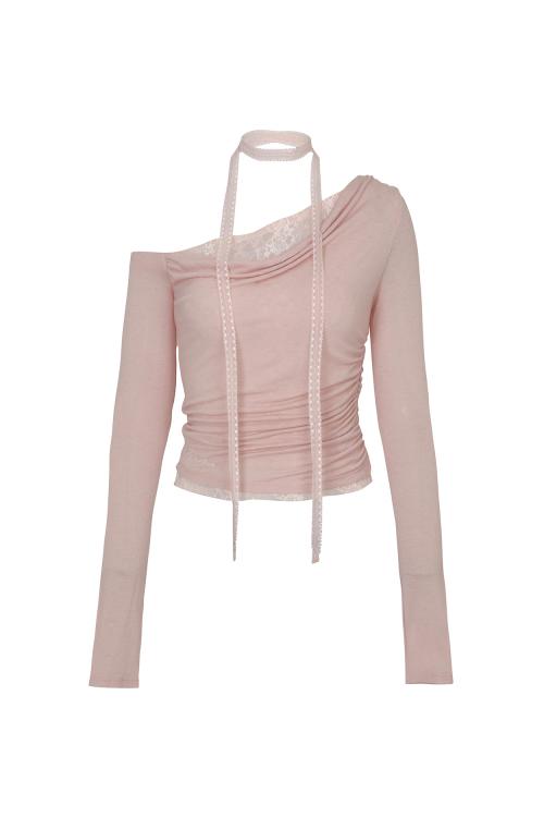 LAURA LACE TOP pink